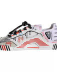 Dolce & Gabbana Multicolor Suede Fabric NS1 Sneakers Shoes
