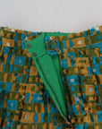 Dolce & Gabbana Elegant Green Jacquard High Waist Skirt