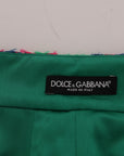 Dolce & Gabbana Elegant Jacquard High Waist Pencil Skirt