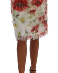 Dolce & Gabbana Elegant Floral High-Waist Pencil Skirt