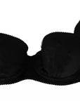 Dolce & Gabbana Black Silk Lace Balconcino Bra Underwear