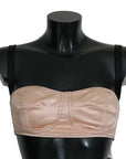Dolce & Gabbana Black Straps Pink Balconcino Bra