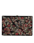 Dolce & Gabbana Multicolor Floral Gold Frame Clutch Evening Purse Bag