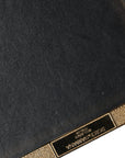 Dolce & Gabbana Gold Crystal Bifold Clutch Evening Party Women Purse Bag