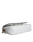 Versace White Quilted Nappa Leather Crossbody Shoulder Bag