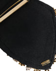 Dolce & Gabbana Gold Tone Brass Sacred Heart Crystal Embellished Brooch