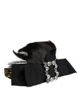 Dolce & Gabbana Black Hair Parrucchiera Crystal Headband Diadem