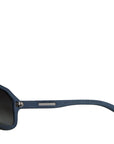 Dolce & Gabbana Blue Metal Frame Rubber Skin Polarized Mirror Lens Sunglasses