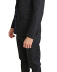 Dolce & Gabbana Elegant Gray Polka Dot 3-Piece Suit