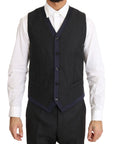 Dolce & Gabbana Elegant Gray Polka Dot 3-Piece Suit