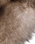 Dolce & Gabbana Brown Frost Fox Fur Neck Warmer Winter Scarf
