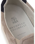 Brunello Cucinelli Gray Leather Sneaker
