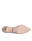 Dolce & Gabbana White Taormina Lace Crystal Heel Pumps Shoes