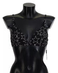 Dolce & Gabbana Black Millennials Star Non Wire Cotton Bra Underwear