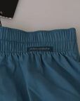 Dolce & Gabbana Blue Cotton Regular Boxer Shorts Underwear