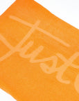 Just Cavalli Orange Cotton Men Beach Towel