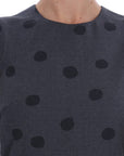 Dolce & Gabbana Chic Sleeveless Polka Dotted Wool Dress