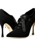 Dolce & Gabbana Black Viscose Pump