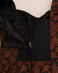Dolce & Gabbana Chic Brown Mini Wool Blend Dress