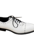 Dolce & Gabbana White Leather Di Calfskin Formal