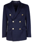 Made in Italy Blue Wool Vergine Blazer