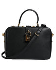 Dolce & Gabbana Black Calfskin Leather Welcome Handbag Bag