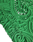 Dolce & Gabbana Green Small Cordonetto Lace Beatrice Tote Bag