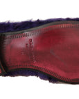Dolce & Gabbana Plush Purple Sheep Fur Loafers