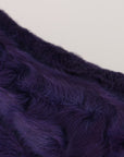 Dolce & Gabbana Plush Purple Sheep Fur Loafers