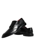 Dolce & Gabbana Black Leather Oxford Wingtip Formal Shoes