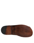 Dolce & Gabbana Black Red Gazelle Hair Leather Sandals Shoes