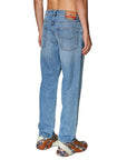 Diesel Light Blue Cotton Jeans & Pant
