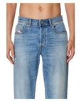 Diesel Light Blue Cotton Jeans & Pant