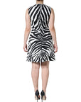 Dolce & Gabbana Black White Zebra A-line Sheath Mini Dress