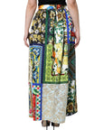 Dolce & Gabbana Multicolor Patchwork Sicily Long Maxi Skirt