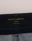 Dolce & Gabbana Chic Blue Denim Mini Skirt