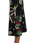Dolce & Gabbana Embellished A-Line Mid-Calf Skirt
