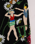 Dolce & Gabbana Embellished A-Line Mid-Calf Skirt