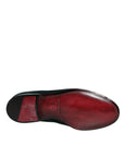 Dolce & Gabbana Green Velvet Slip On Loafers Flats Shoes