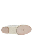 Dolce & Gabbana White Lace Viscose Espadrilles Flats Shoes