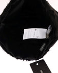 Dolce & Gabbana Elegant Black Xiangao Fur Beanie Hat