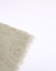 Dolce & Gabbana Elegant White Fur Beanie Luxury Winter Hat