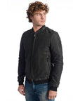 Roberto Pepe Luxury Gray Lambskin Men's Jacket