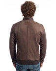 Roberto Pepe Luxury Brown Ecomontone Men Jacket