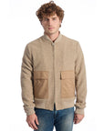 Roberto Pepe Luxury Beige Wool Men Jacket