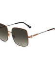 Jimmy Choo Brown Metal Sunglasses