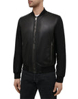 Dolce & Gabbana Black Leather Di Lambskin Jacket