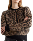 Dolce & Gabbana Brown Wool Mohair Sweater