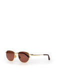 Bottega Veneta Gold Metal Sunglasses