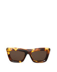 Bottega Veneta Brown Acetate Sunglasses